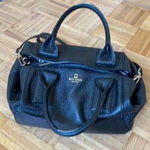 Kate spade black leather bag